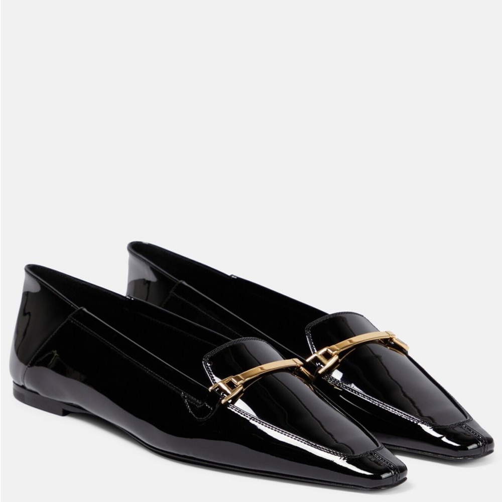 Saint Laurent - Blade patent leather ballet flats